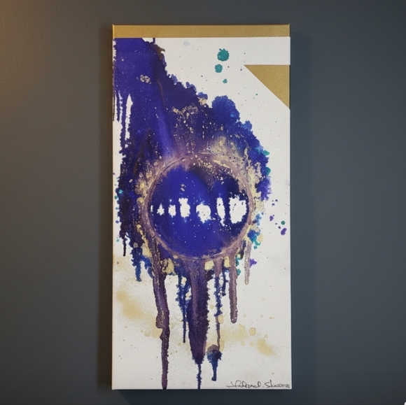 Hand Crafted Other - HANDCRAFTED Abstract Painting HANDPAINTED Artwork HANDMADE Wall Art Decor